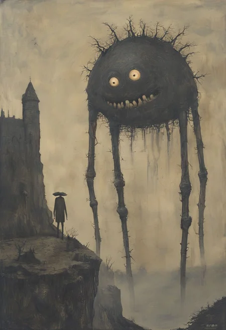 beholder, style of John Kenn Mortensen