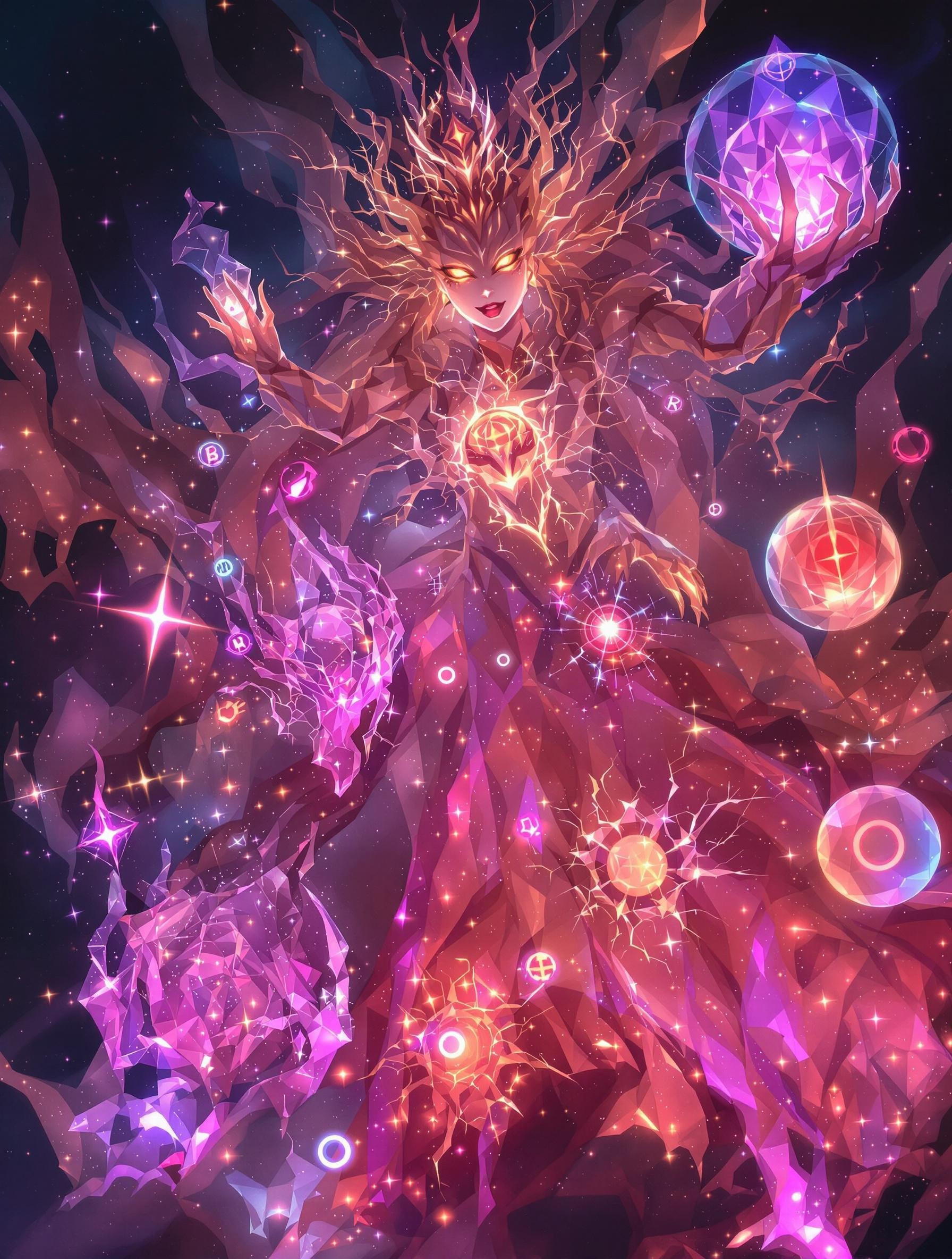 7 bioluminescence translucent entities they are,
A Bioluminescence translucent Hydrogen God - H (Atomic number 1)
A Bioluminescence translucent Helium Goddess- He (Atomic number 2)
A Bioluminescence translucent Lithium God - Li (Atomic number 3)
A Bioluminescence translucent Beryllium Goddess- Be (Atomic number 4)
A Bioluminescence translucent Boron elf - B (Atomic number 5)
A Bioluminescence translucent Carbon/humanoid - C (Atomic number 6)
A bioluminescence translucent Nitrogen/demon - N (Atomic number 7)
Oxygen - O (Atomic number 8)
Masterpiece, 32k, 16k, 8k,