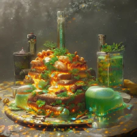 foodphoto, a cheeseburger and fries made out of slime, cheeseburger and fries on a plate, food made of slime, food still life, plate made of slime, table made of slime,
natural light, no bright spots,
((translucent slime)), ((transparent slime)), made of water, (bioluminescent slime), sl1m3, slime, slime-morph, ais-blmn, saturated colors, no creatures, no humans, no monsters, no pokemon, scenery only, scenery, ral-lava, watce