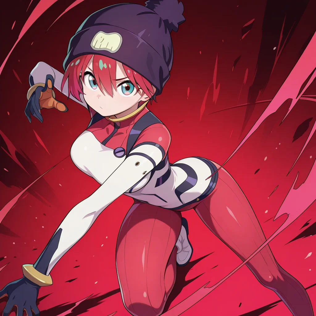 amate yuzuriha,1girl,solo,looking at viewer,
amate yuzuriha\(pilot suit\),beanie,
dynamic pose,
masterpiece,best quality,amazing quality,very aesthetic,absurdres,