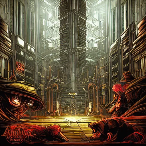 a dog, digital art, dan mumford