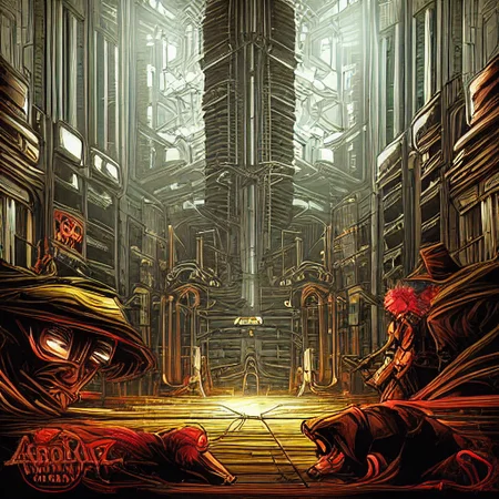 a dog, digital art, dan mumford