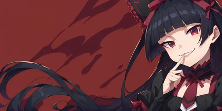 score_9, score_8_up, score_7_up, score_6_up, score_5_up, score_4_up, source_anime,
rory mercury, <lora:rory_mercury-PD-1.0:1>,
abstract background, red background, cowboy shot, smug, looking at viewer, floating hair, finger to mouth,