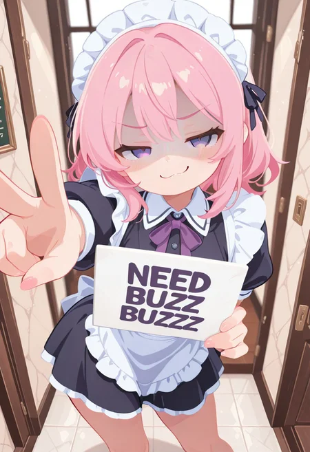 Dutch angle, 1girl, CivChan, medium hair, purple eyes, shaded face, smug, (((holding sign, "NEED BUZZ")))
<lora:CivChan:1>
No lineart, no_outlines,
((8k, Ultra HD)), (foreshortening:2), depth of field, ((Detailed background :1.5)), ((Masterpiece)), ((Best quality)), ((Detailed)), amazing quality, very awa, highres, absurdres, contrapposto