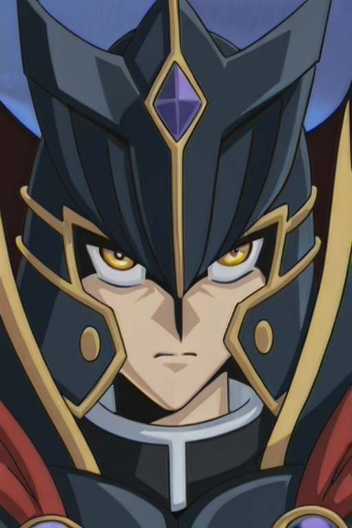 1boy, 
 <lora:supreme_kinh:1> Supre2meGXKing,black helmet, black armor,red cape, yellow eyes