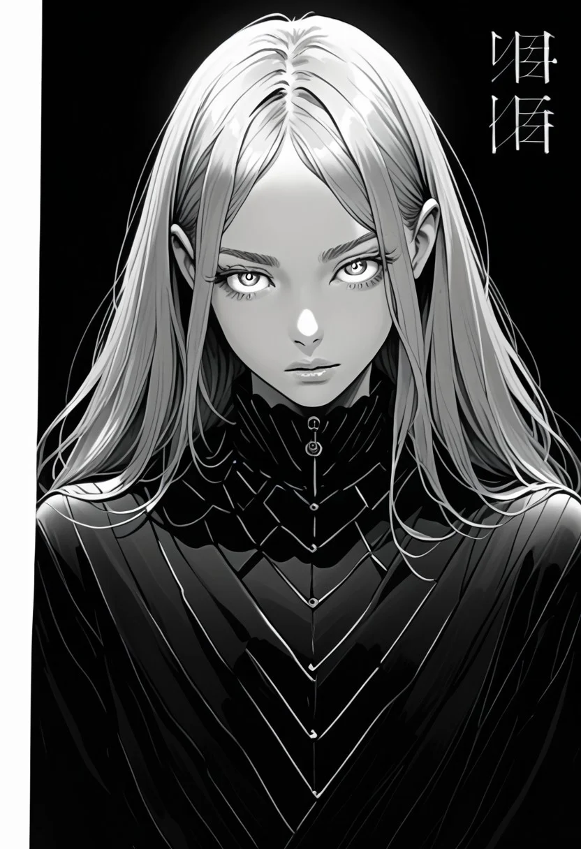 score_9, score_8_up. score_7_up, grayscale, monochrome, manga style manga page black background cover, comic panels, best quality, very aesthetic, speech bubbles