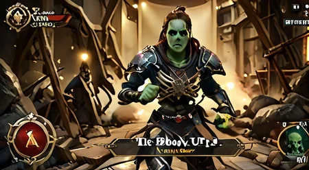 VG_SS, fake screenshot, english text,
(High Resolution), (More Details), (8K), (High Resolution)
Fake video game interface.
Scrolled beat'em up.
1 girl,
laezellora, facial markings, green skin, body armor, leg armor,
perfection style,
(Faceshot_By_stable_yogi-v2)
full body, zoomed out,exactly facing right clenched fists, ready for fist-fight.
BREAK
and 3+ boys,
skeleton, facing left , ready for fist-fight.
backdrop is a bloody arena, strong artificial lighting