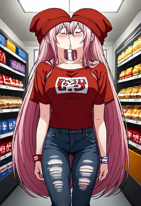 8K, HD,<lora: Two_heads_XL_anime_trained_edition_for_pony:1.1>, easynegative, conjoined, Japan anime, two heads, BREAK female, random color hair, (((short hair, very long hair, very long straight hair, wave hair, thick hair, furry hair))), pony tail, twin tails, one-side up, two-sided up, ((2 different hairstyles)), (((2 tones color of hairstyles, contrasting left and right hairstyles, separate hairstyle design for left and right sides, divided hair with left and right in different styles, split-style hair, contrasting left and right hairstyles))), (((2 tones color hair))), ((human)), anime, BREAK female, rival team color, (((2 conjoined girls from 2 different persionally))), (((((2 tone color outfit, contrasting left and right outfit, asymmetrical design with varying styles on left and right, dual-style outfit, separate outfit design for left and right sides, divided clothing with left and right in different themes))))), (((separate outfit design for left and right sides, right side Graphic t-shirt with Ripped jeans and Simple bracelet, right side Oversized hoodie with Leggings and Beanie hat))), look at each other, face to face, kissing, eyes closed, shy mood, hugging, hug, lady, girl, shopping center background, walking at the shopping center, shopping, dynamic shot angle