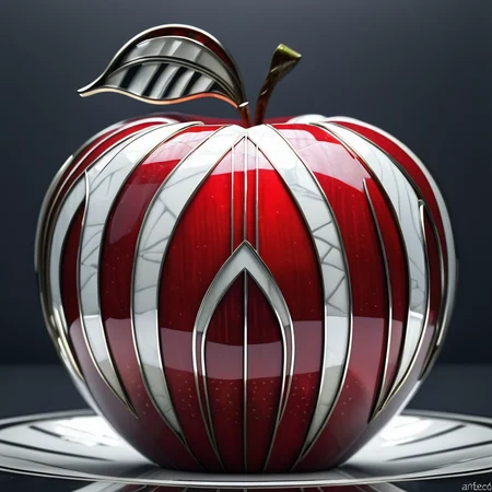 masterpiece,high resolution,
 ,<lora:art_deco-v4-xl-8:0.8>,
artdeco_v4,apple,3d,art deco,fruit focus,red and white,
