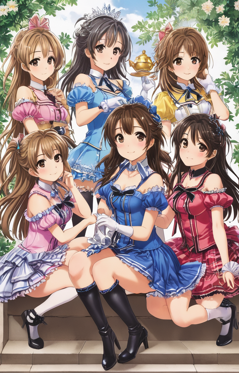 masterpiece,best quality,<lora:tbh39-sdxl:0.9>,illustration, portrait of idolmaster cinderella girls,