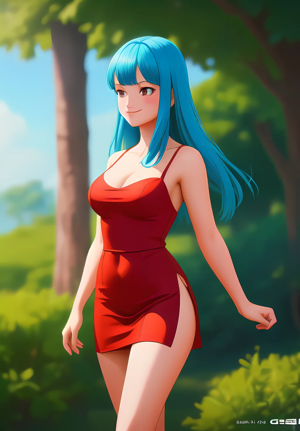 <lora:Maron:0.8>, Maron, 1girl, solo, Smirk, red dress, (acclaimed, alluring, captivating, exciting, gorgeous, striking:1.3), (trending on CGSociety, trending on pixiv, contest winner:1.3)