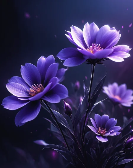 flowers <lora:Dark_Aura_XL_-_Filled_with_miasma:1> dark aura, dynamic angle, 8K, purple, HD