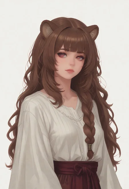 score_8_up, score_7_up, score_6_up, dnd <lora:dnd_flat:0.95> 1girl raphtalia, long hair, bangs, brown hair, animal ears, raccoon ears, raccoon tail, raccoon girl, pink eyes. dramatic lighting, ornate.
WHITE BACKGROUND