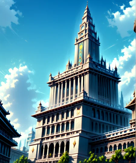 score_9, score_8_up, score_7_up,
<lora:Authoritarian_Architecture_(Architecture)_(Pony)_(AD):0.8> authoritarian, scenery, building, city, cityscape, architecture, monumental architecture,
8K, In'ei, chiaroscuro, soft natural volumetric cinematic perfect light, perfect depth of field shot, ray tracing, photometry, beautiful, subsurface scattering, idealized modern city, wide beautiful boulevards, busy city center, parks and manicured lawn areas, large parks, plazas, skyscrapers, hyper detailed, art by Thomas Kinkade, detailed background, detailed photographic fluffy anime clouds, Unreal Engine, CGI render, absurdly detailed, modern era photograph, masterclass oil painting, 
BREAK zPDXL, zPDXLxxx, <lora:wowifierXL:0.2> art by mooncryptowow <lora:sdxl_lightning_8step_lora:0.4> <lora:detailed_notrigger:0.5>