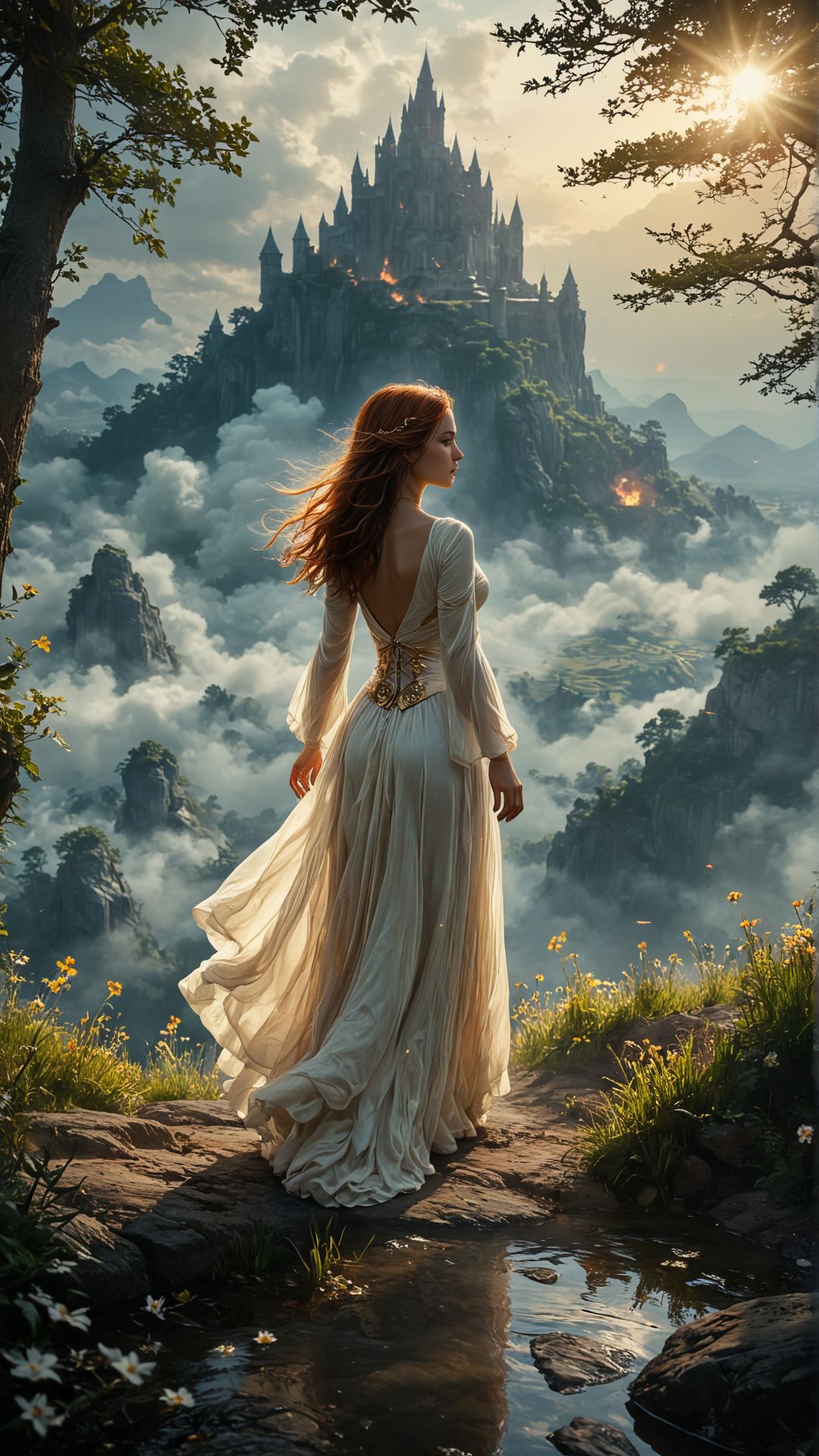 Battlefield Promotion, The Serenity Now, "In the realm of dreams, boundaries dissolve, and impossibilities become mere illusions of the waking world.", "My heart, will go on and on.", alluring, <lora:MidjourneyV6.1:1>, midjourneyv6.1