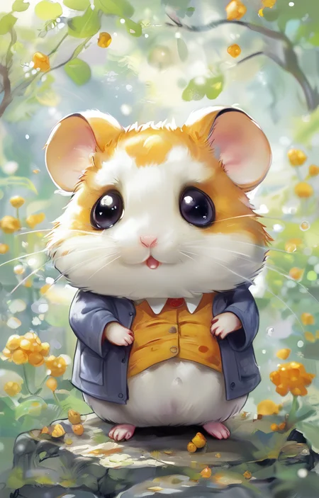 masterpiece,best quality,<lora:tbh253-sdxl:0.9>,illustration,style of Hamtaro portrait of noble man