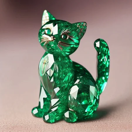 easynegative, verybadimagenegative_v1.3, best quality, emeraldmorph, cat, beautiful, masterpiece, high quality