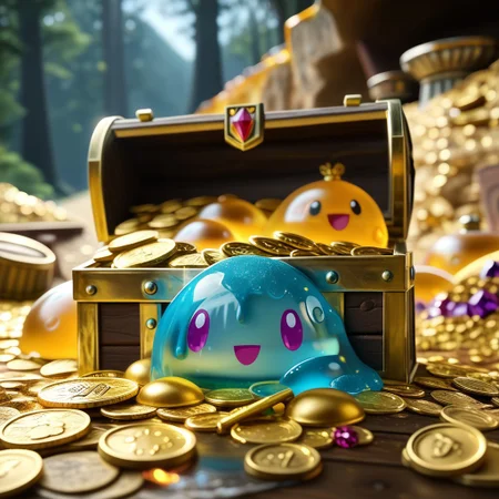 chalice made out of slime, fancy cup made out of slime, fancy chalice made out of slime, Detailed chalice made out of gold slime, Gem-studded slime chalice, multi-colored gems made out of slime, in a room of treasure made out of slime, gold coins and bars made out of slime, wood-like treasure chest made out of slime, wood-colored slime chest,
treasure-room, treasure, treasure chest, gemstone, coins, gold bars, gold pile,
everything made of slime, No simple background,
((translucent slime)), ((transparent slime)), (bioluminescent slime), sl1m3d, slime, ais-blmn, watce, je11y, thickwater, great lighting, ral-lava, even lighting, no bright spots, slime-morph, made of slime,