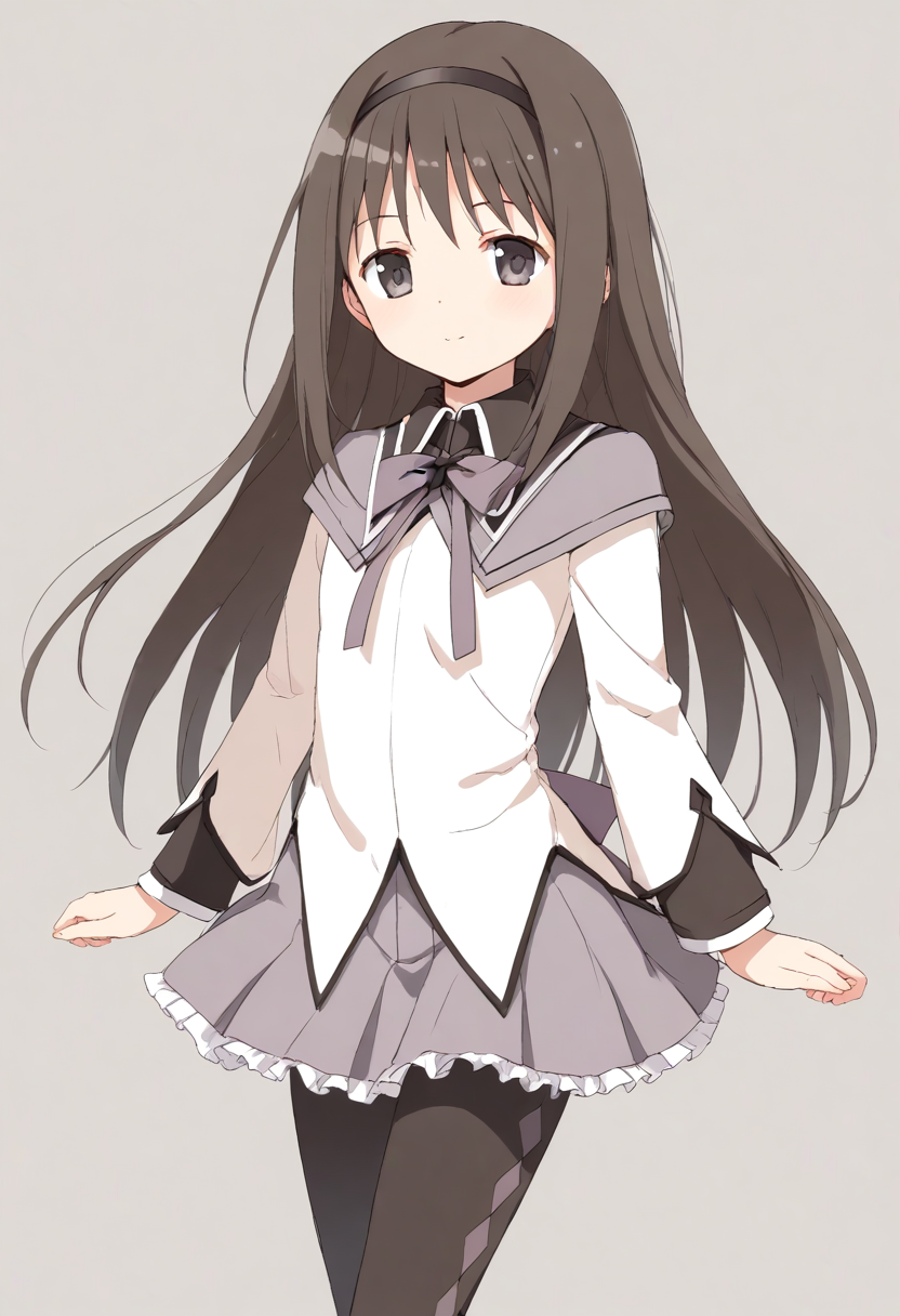 <lora:akemi_homura_XL-bf16-pony-v1:1> 1girl, akemi homura, magical girl,, BREAK score_9, score_8_up, score_7_up, BREAK source_anime, best quality, masterpiece, uncensored,<lora:sdxl_lightning_4step_lora:1>(clear eyes:1.2),(4 finger:0.5),zPDXLpg