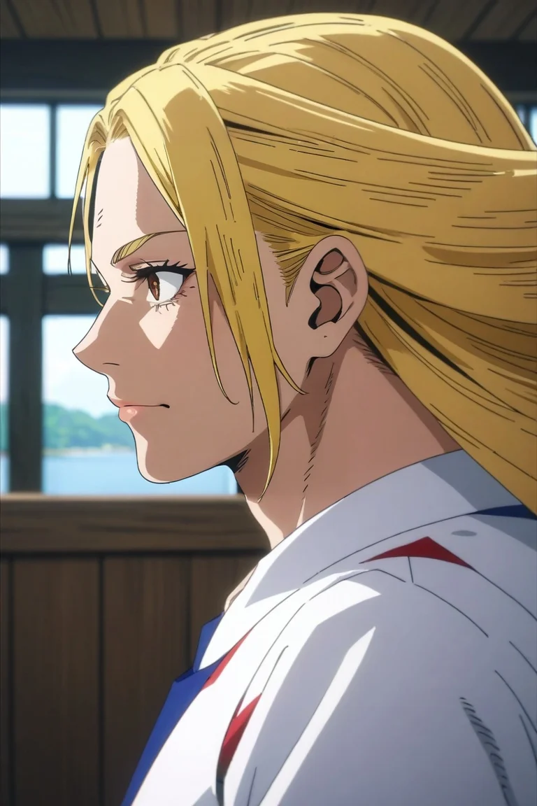 score_9, score_8_up, score_7_up, source_anime, rating_safe, , anime screencap, anime coloring, official style, , depth of field, 1girl, solo, <lora:cathleen_bate_pony:0.8>, cathleen_bate, blonde hair, brown eyes, long hair, , profile, lake city, indoors, dark, legs up, skin fang, , <lora:sdxl_lightning_8step_lora:1>