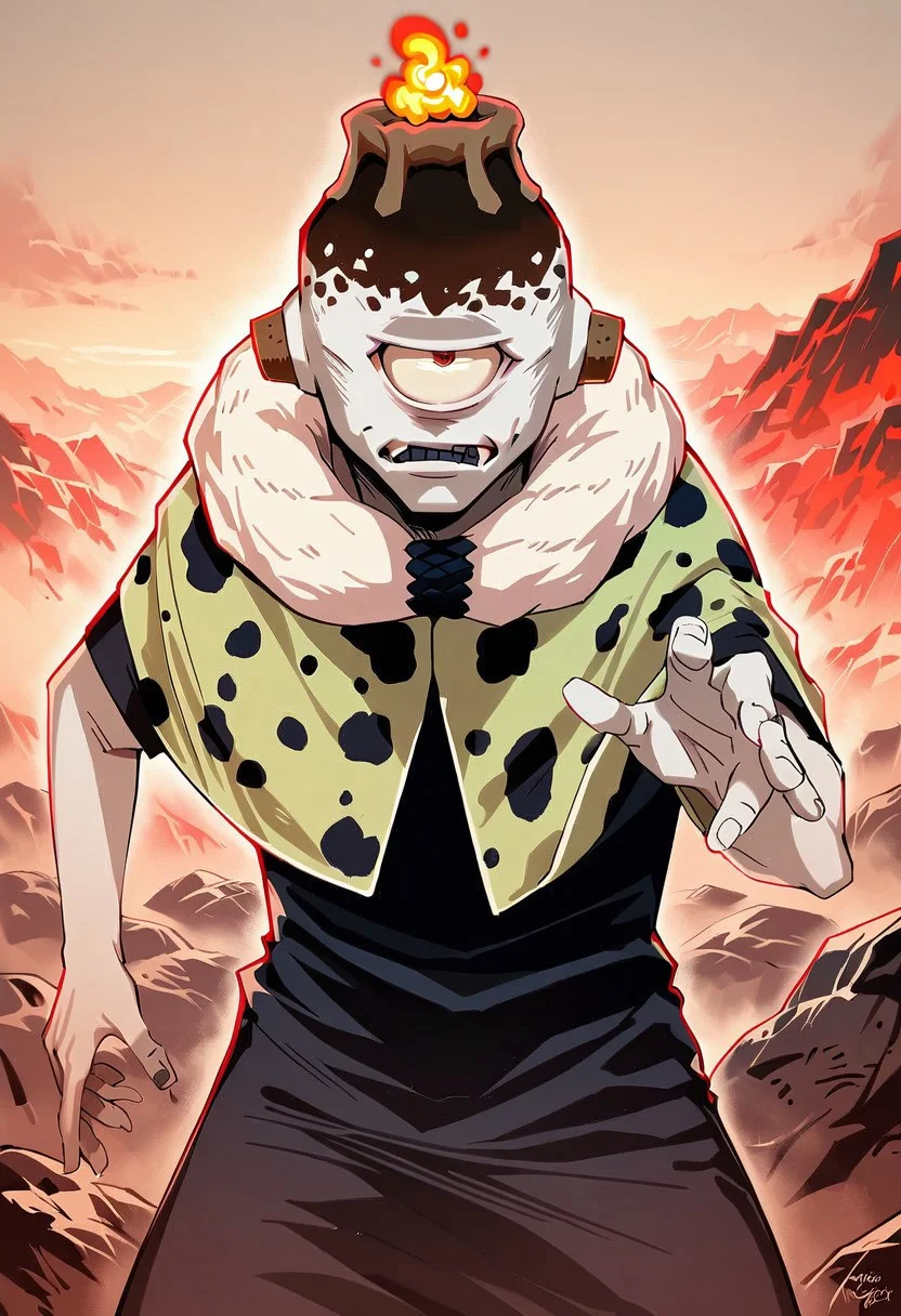 score_9, score_8_up, score_7_up, score_6_up, score_5_up, score_4_up, 2d, anime, anime artstyle, simple shadows, flat coloring, flat shadows, expressive, <lora:Jogoat2:1> jogoat, 1boy, male, standing,angry,fighting,twiggy,cape,looking at the viewer,volcano background,magma BREAK source_anime,easynegative,ng_deepnegative_v1_75t