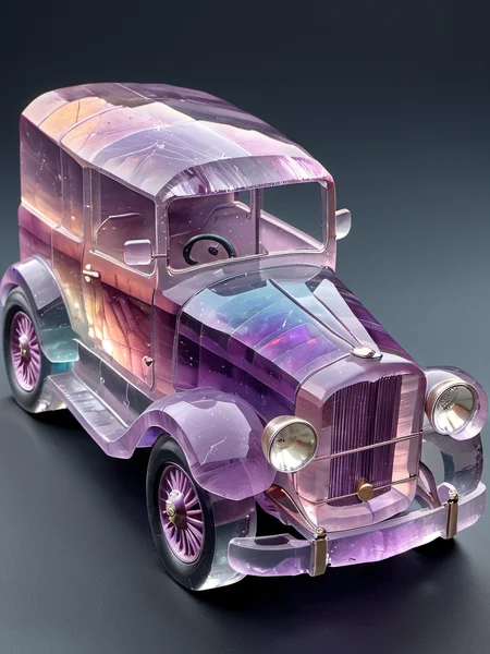 (photorealistic), fluorite mineral, iridiscent, flu0rite car<lora:Fluorite_Mineral_SDXL:1>