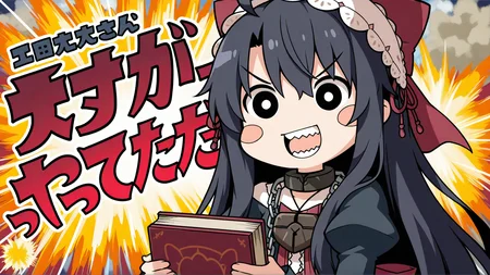 1girl,
very awa, noveldalian, black hair, long hair, very long hair, ahoge, daliandress, padlock, collar, metal collar, chain, black dress, headdress, long sleeves, hair bow, large bow, red bow, frills, holding book, yatte kitazo, explosion, bright pupils, open mouth, sharp teeth, smile, blush stickers, holding, v-shaped eyebrows, bow, teeth, lock, white pupils, book, frilled dress,
masterpiece, best quality, newest, highres, absurdres
<lora:NoobV065sHyperDmd:1> <lora:NovelDalian_IXL:1> <lora:Akari_Ga_Yatte_Kitazo_IXL20:1>