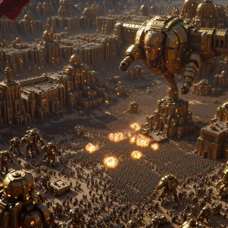 ancientstyle, spacebattle, UHD 32k fantasy battle movie still, photograph, battle between heavily armored Warhammer 40K Orks and futuristic humans invading in space ships, chaos of battle surrounding them, fighting in the streets, intricately detailed ancient city background, cinematic realism, cinematic lighting, high action pose, intricately detailed place, film grain, HD, 8k, photorealistic, epic scale, intricate design, photorealistic, hyperrealistic, high definition, extremely detailed, cinematic, UHD, HDR, 32k, ultra hd, realistic, vivid colors, highly detailed, perfect composition, beautiful detailed intricate insanely detailed octane render, trending on artstation, artistic photography, concept art, soft natural volumetric cinematic perfect light, Macro photography, close-up, hyper detailed