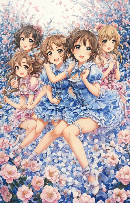masterpiece,best quality,<lora:tbh50-sdxl:0.6>,illustration, portrait of idolmaster cinderella girls,
