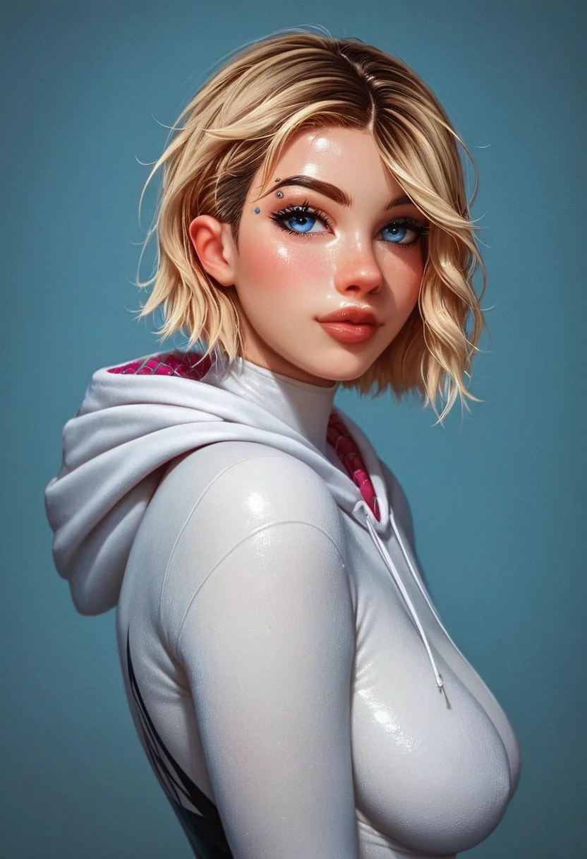 (score_9, score_8_up:1.1),score_7_up,1girl,sexy chubby ghost-spider,gwen,night city bakcground,full bodysuit dress,gloves,boots,hoodie,white spider suit,submissive look on face,dynamic sexy pose,posing with passion,perfect round breasts,big breasts,very sexy,long legs,shiny skin,cute face,beautiful face,detailed face,detailed eyes,dramatic lighting,muscled and curvy,<lora:1dkXLP:0.7>,1dk,portrait,<lora:sinfully_stylish_PONY_0.2:0.7>,<lora:Expressive_H:0.8>,Expressiveh,<lora:pleasure-face XL v2:0.7>,pleasure-face,closed mouth,black lips,eyes open,<lora:PulenKompot-Voluptuous-SDXL:0.5>,voluptous,thick,wide hips,thick thighs,huge ass,narrow waist,