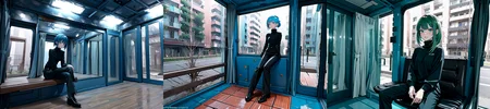(otherworldly), highly insanely detailed, masterpiece, top quality, best quality, highres, 4k, 8k, RAW photo, (very aesthetic, beautiful and aesthetic),
1girl, asian female, facing viewer, turtleneck, pants,
<lora:MM5-v1:0.6>, blue wall, window, sitting, Magic Mirror Car, MM5, indoors,
1girl, solo,
(__lazy-wildcards/char/haircolor__),âââ