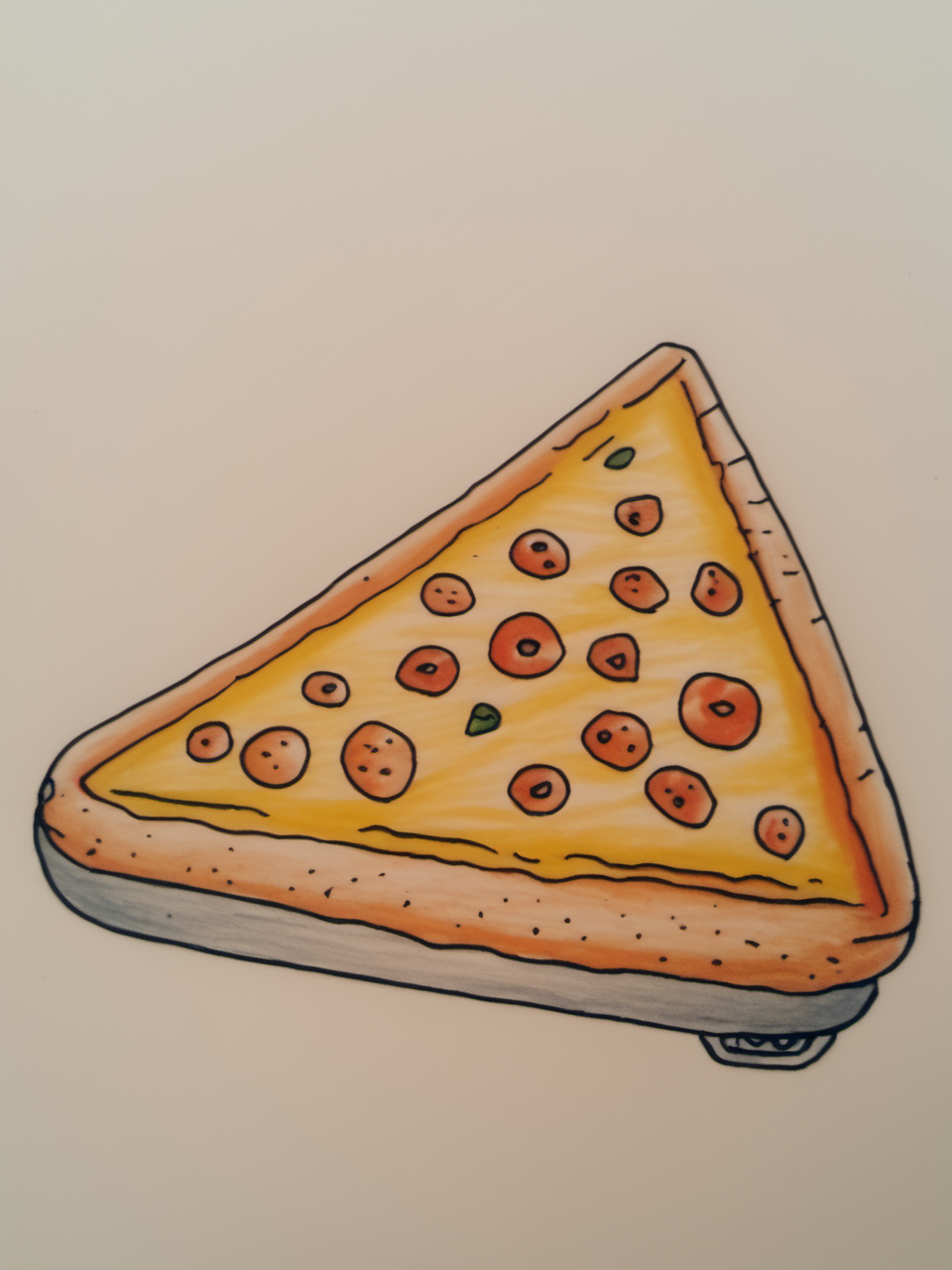 <lora:David_The_Robot_Style_Pony_XL:1>illustration, drawing, painting, traditional media, white background,  simple background,
car crash pizza