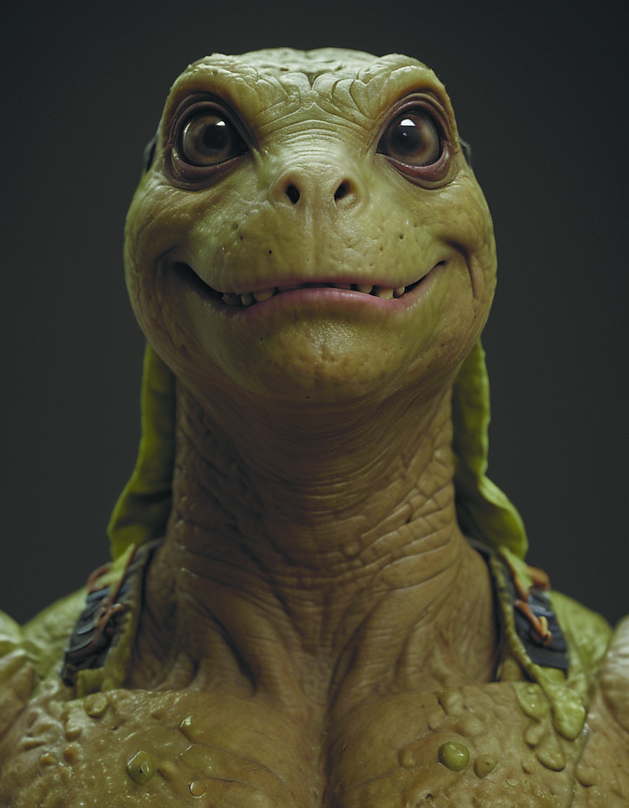 Rafael from Teenage Mutant Ninja Turtles,professional portrait,hyper realistic,ultra detailed photograph,captured with a 85mm lens,f4. 6,bokeh,ultra detailed,ultra accurate detailed,bokeh lighting,surrealism,urban settin,ultra intricate,diegocr,life-size figures,catcore. SurrealWorld <lora:Surreal_World:0.8>,<lora:add-detail-xl:1.28>,<lora:nijiarmor_v2:0.7>