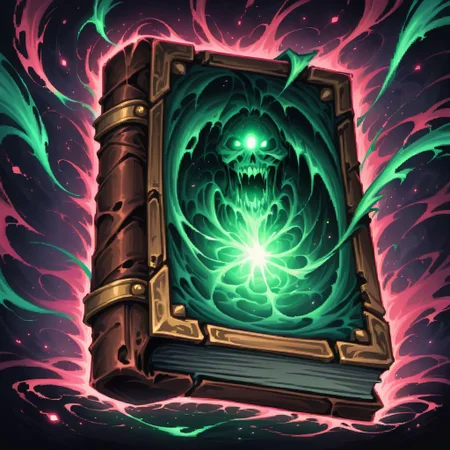 ((masterpiece, best quality)), high resolution, highly detailed, 32k picture,
evil zzmagicbook, 
glowing, floating, no humans,