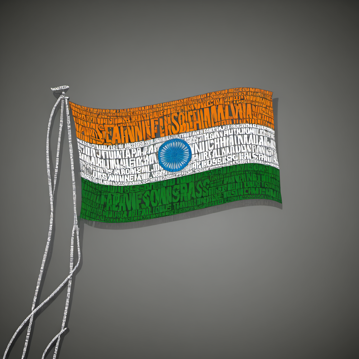 typography_art, India map, simple background, grey background,english text<lora:Typography_art:1>