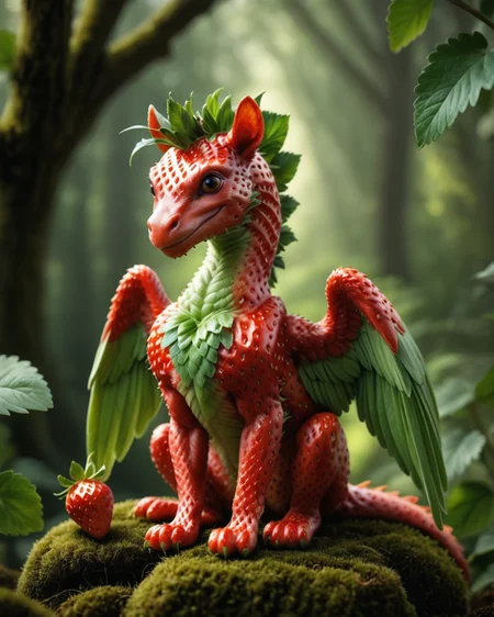 1score_9, score_8_up, score_7_up, intricate details, rating_safe,
<lora:World Morph Strawberry:0.8>,
1boy(feral furry, pegasus, green wings, full body, slender, red skin, strawberry, MULTIPLE STRAWBERRIES SKIN, WORLD MORPH STRAWBERRY, looking at the viewer, solo, smiling), detailed background, depth of field, subsurface scattering, 
<lora:ral-chrosc-clr:0.3>, ral-chrosc-clr,
<lora:xl_more_art-full_v1:0.3>,
<lora:add-detail-xl:0.3>