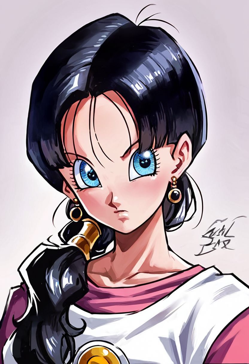 score_9_up, score_8_up, score_7_up, Score_6_up, Score_5_up, Score_4_up, source_anime, (masterpiece, perfectly detailed, detailed face, detailed eyes, beautiful eyes), (ultra HD quality details), 8K, extremely detailed, highres, Mevak_PS, videldbz, black hair, blue eyes,