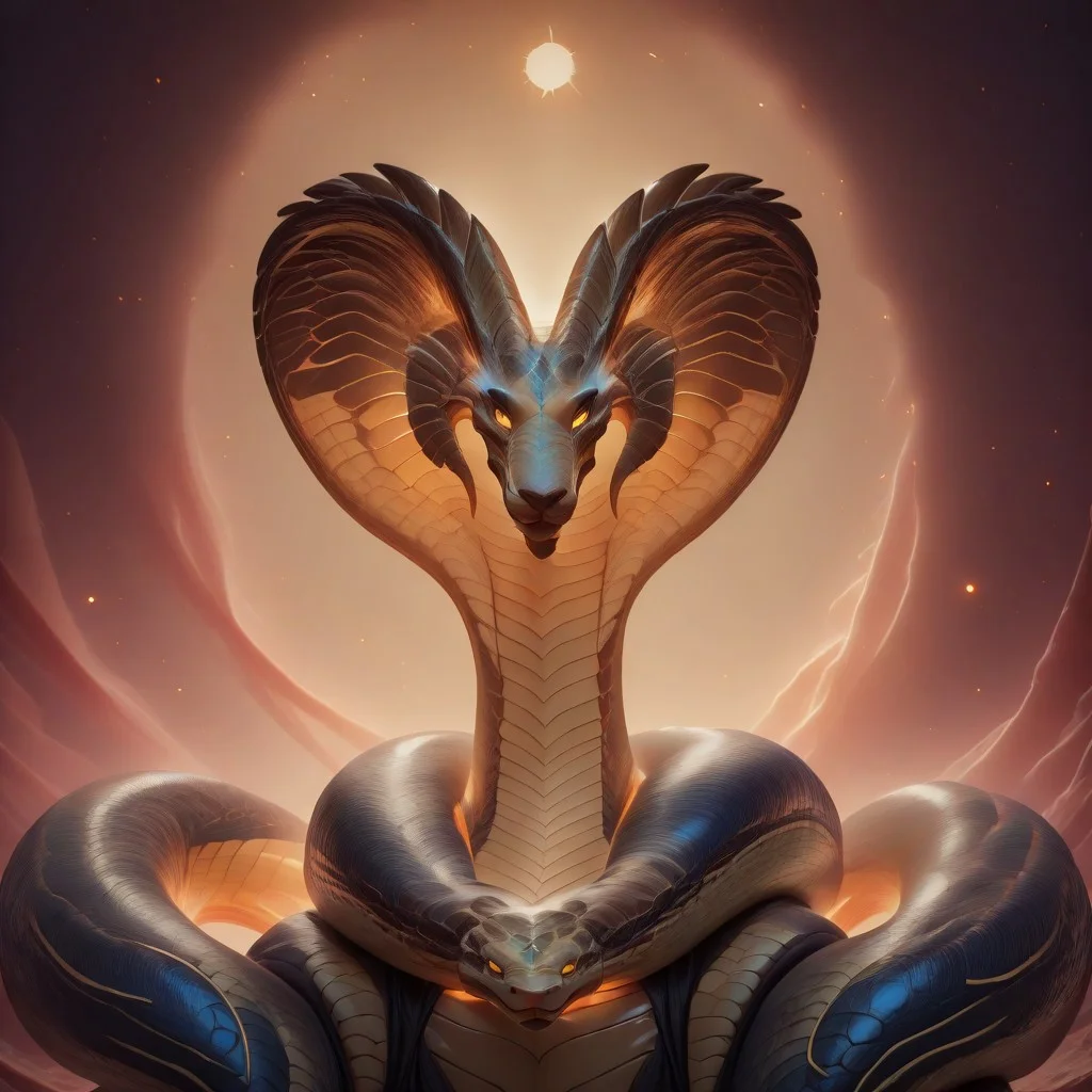 A majestic humanoid dragon with shimmering scales that transition from deep emerald to golden hues stands tall, their imposing form radiating a sense of strength and guardianship. Broad, powerful wings spread wide, partially folded around their body. The dragon's stance is firm, their taloned hands gently cradling the snake's head as if safeguarding a cherished companion. Their sharp, regal features are softened by an expression of vigilance and care. sn4k3, snake, snake on shoulders, upper body, darkn3ssill, comic, bokeh, luminescent background, Masterpiece, best quality, amazing quality, very aesthetic, high resolution, ultra-detailed, absurdres, HDR, cinematic lighting, newest, full body, cowboy shot, dragon, humanoid dragon