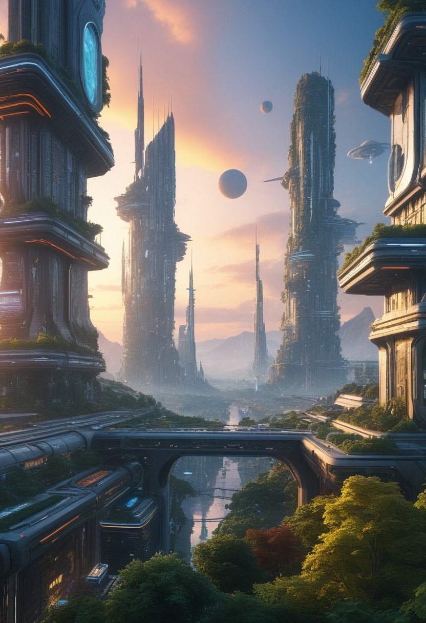dawn, small colorful scifi future city, with a lot of nature.
score_9, score_8_up, score_7_up, score_6_up, score_5_up, score_4_up, UHD, 8K, masterpiece, detailed, detailxl, ultra_high_resolution, lots of detail, OverallDetailX, detailxl, DayAfterTomorrow.