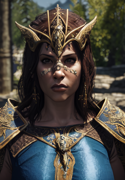 a woman, sfw, <lora:Nord-Female:0.8>, Nord-Female, 1girl, solo, portrait, armor,, diamond body, (masterpiece, best quality, absurdres, detailed, ultra-detailed:1.3), hot