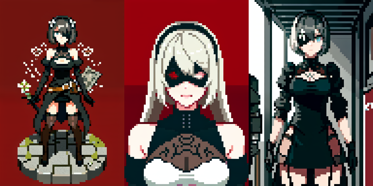 (otherworldly), highly insanely detailed, masterpiece, top quality, best quality, highres, 4k, 8k, RAW photo, (very aesthetic, beautiful and aesthetic), Cyborg, 
__lazy-wildcards/cosplay-char/Nier/2b/prompts__, 
<lora:Cyborg-models-542854:0.7>, 
(1girl, solo:1.6), 
BREAK
__lazy-wildcards/dataset/background__, (fantasy world)âââ