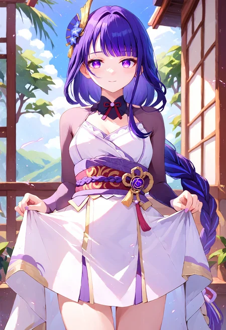 score_9_up score_8_up score_7_up, 1girl, solo, skirt hold bowing, light smile, raiden shogun
<lora:skirt_hold_bowing_d16:1>
<lora:falin_marcille_pony_d16:1>