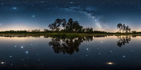 360panorama,Centered Horizon,No seams,<lora:HMSGXL_epoch_9:1>,A Sun,<lora:å
å½±XL:1>,(masterpiece),(best quality),(ultra-detailed),outdoors,sky,cloud,water,tree,no humans,night,star \(sky\),nature,night sky,scenery,forest,starry sky,reflection,ripples,reflective water,illustration,disheveled hair,detailed eyes,perfect composition,moist skin,intricate details,earrings,by wlop,outdoors,sky,cloud,water,tree,no humans,night,star \(sky\),nature,night sky,scenery,forest,starry sky,reflection,ripples,reflective water,exalted,light translucent,glowing,strong colors,detailed,intricate,fine detail,cinematic,very,focused,magical,colorful,mystical,illuminated,sharp focus,