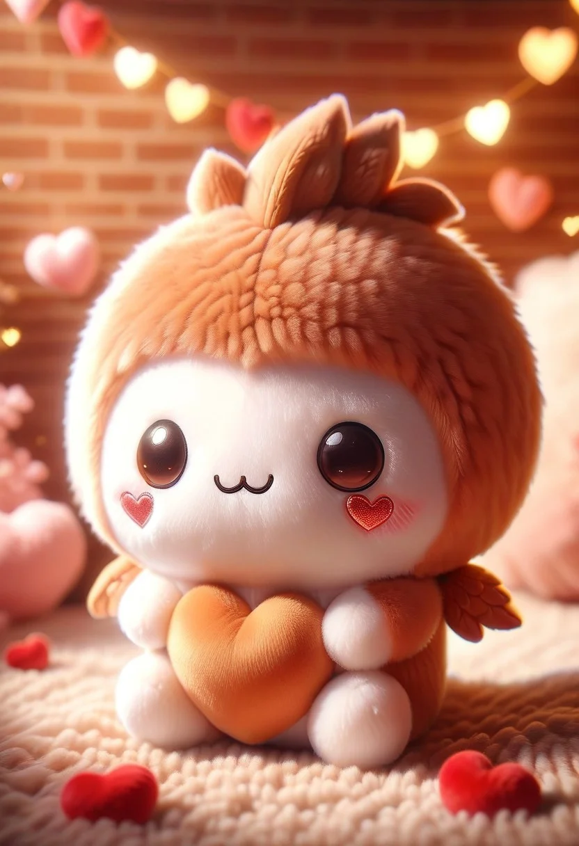 masterpiece, best quality, absurdres, cute copper adorable fluffball, plump, plushie paradises, made of plush, ral-smlvltnpls