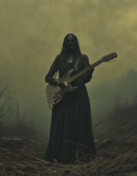 novuschroma black metal guitarist woman in the eerie moors <lora:116_novuschroma_1:1>, <lora:sdxl_lightning_8step_lora:1>