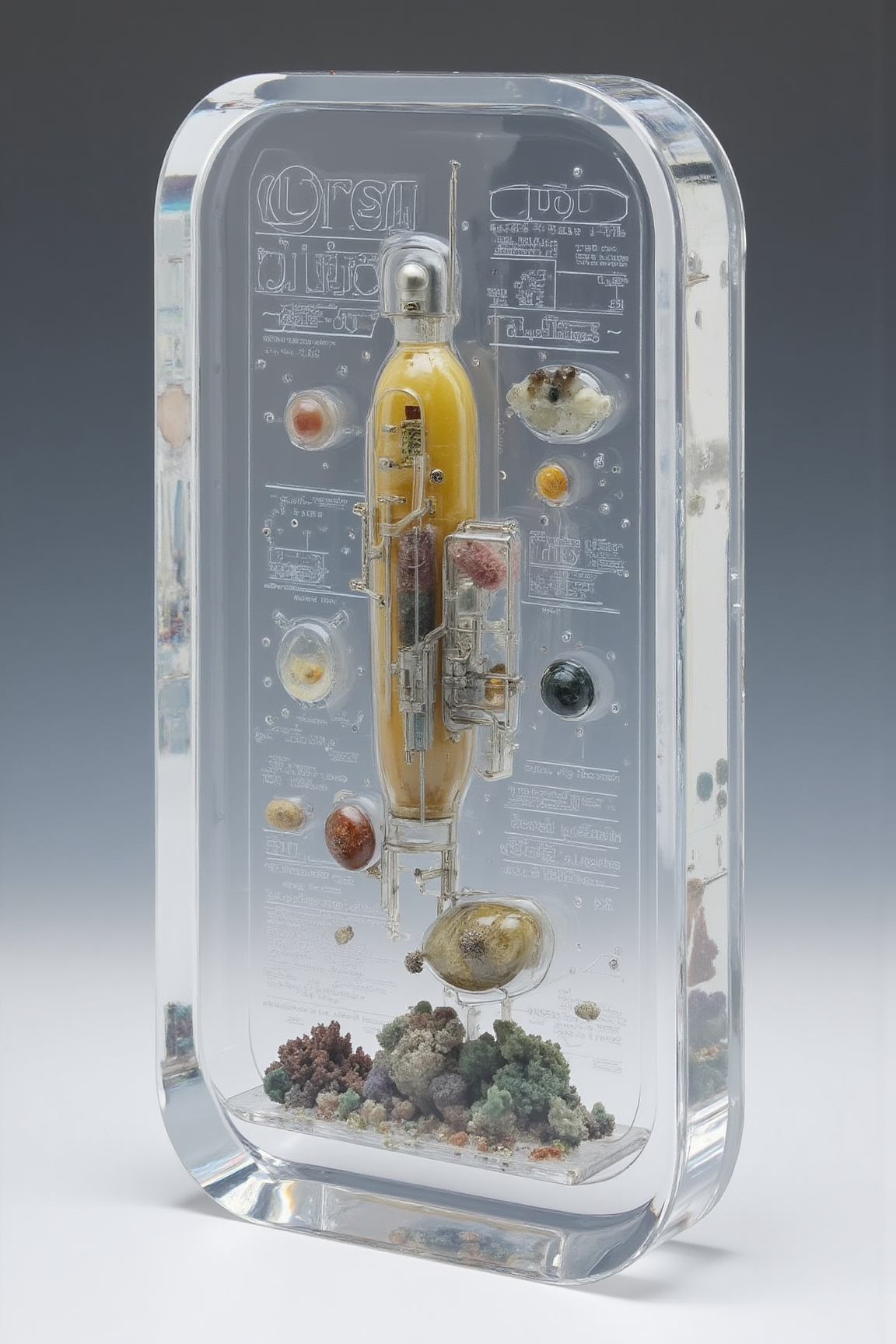 Acrylic, Translucent style, Disney magic, Captain Nemo, submarine, 20, 000 leagues under the sea, Captain Nemoâs laboratory inside the submarine, underwater life specimens, mineral specimens, nautical chart, submarine model.