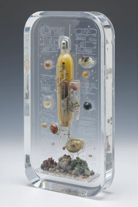 Acrylic, Translucent style, Disney magic, Captain Nemo, submarine, 20, 000 leagues under the sea, Captain Nemoâs laboratory inside the submarine, underwater life specimens, mineral specimens, nautical chart, submarine model.