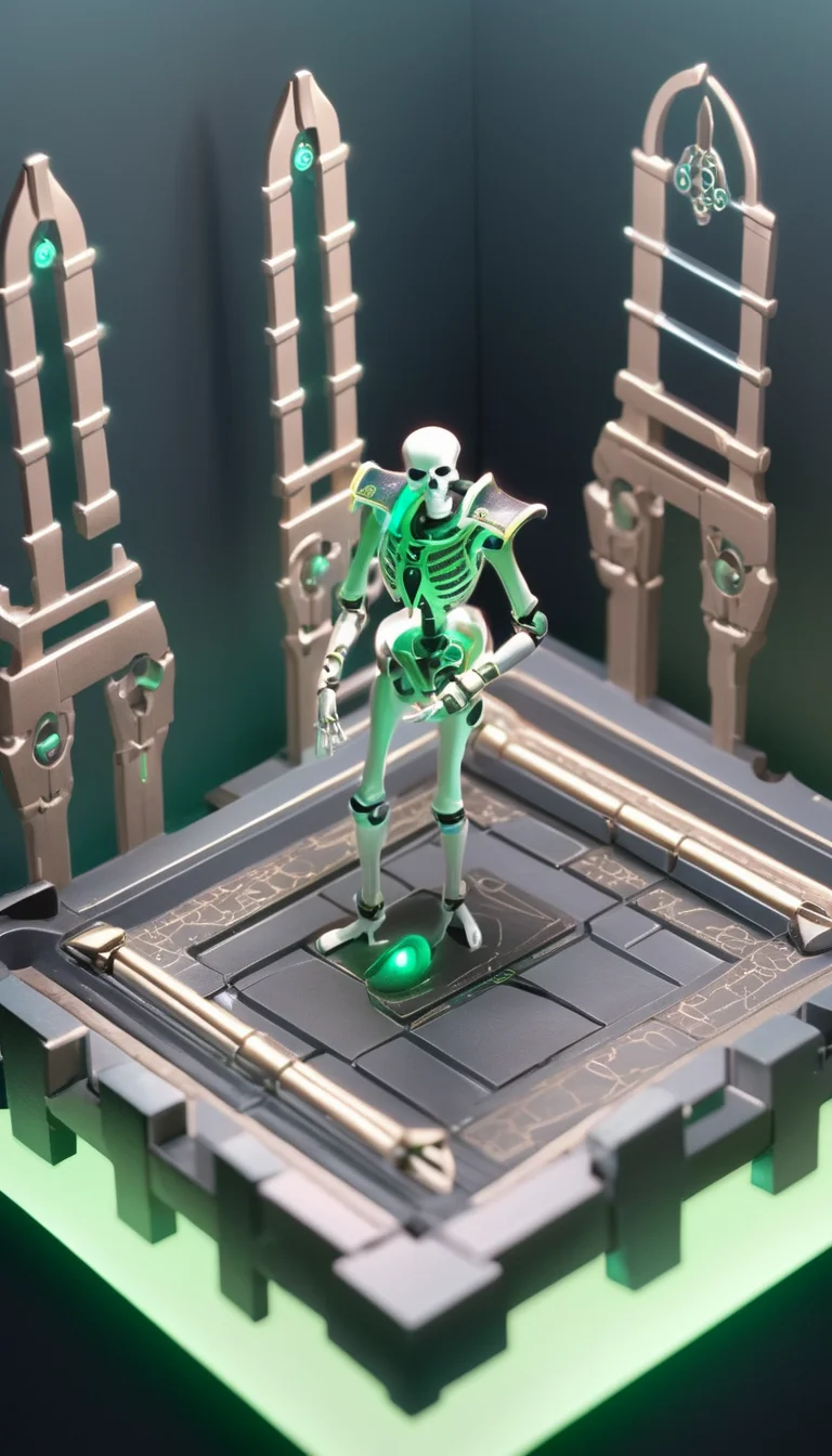 Tiny cute isometric Necrons, scenery, detailed background, masterpiece, best quality, high quality, absurdres <lora:necrons_xl_v1:1> in a cutaway box, soft smooth lighting, soft colors, 100mm lens, 3d blender render