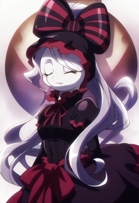 detailed background, shiny skin, posing, rating safe, <lora:shalltear.pony:1>, shalltear,