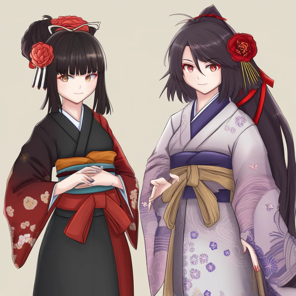 japanese clothes, 2girls